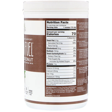 Primal Kitchen, Collagen Fuel, Grass-Fed Collagen Peptide Drink Mix, Chocolate Coconut, 13.9 oz (394 g)