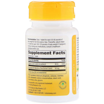 Nature's Way, Premium Blend, Pycnogenol®, 30 Vegan Tablets