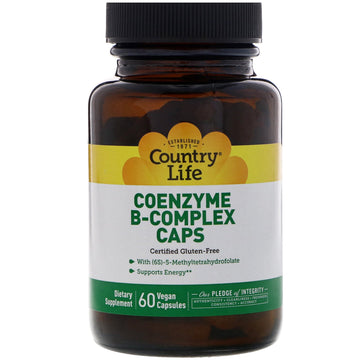 Country Life, Coenzyme B-Complex Caps, 60 Vegan Capsules