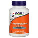 Now Foods, L-Phenylalanine, 500 mg, 120 Veg Capsules - The Supplement Shop