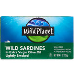 Wild Planet, Wild Sardines In Extra Virgin Olive Oil, Lightly Smoked, 4.4 oz (125 g) - The Supplement Shop
