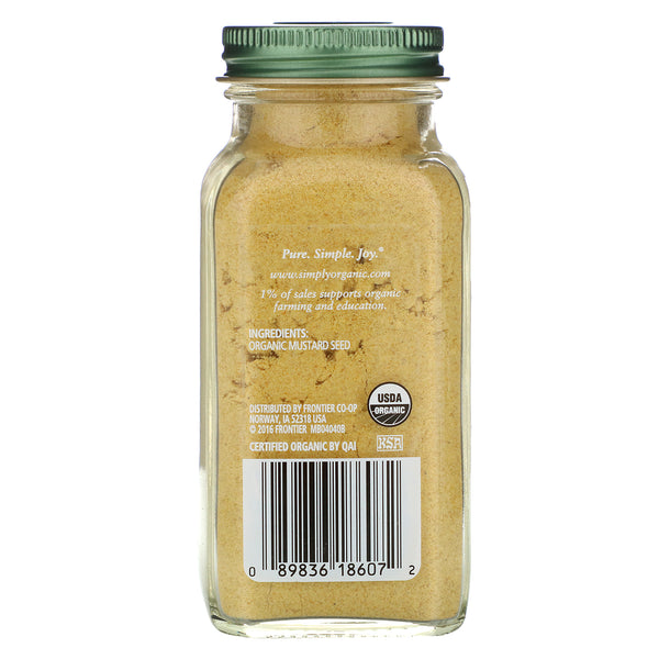 Simply Organic, Mustard, 3.07 oz (87 g) - The Supplement Shop