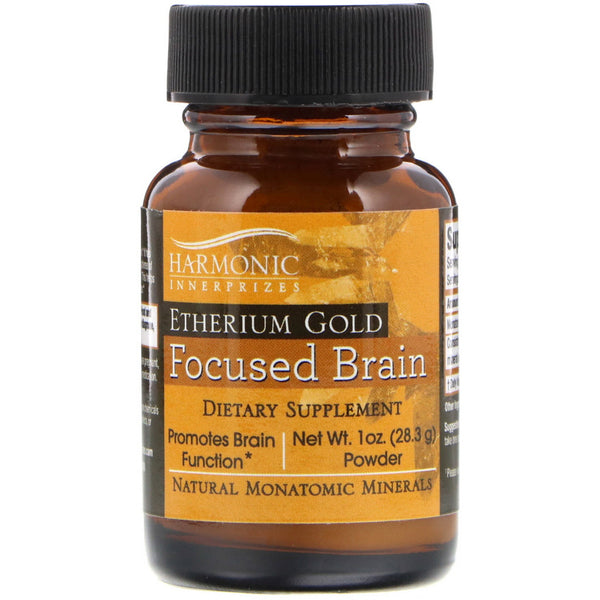Harmonic Innerprizes, Etherium Gold, Focused Brain, 1 oz Powder (28.3 g) - The Supplement Shop