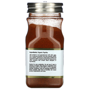 California Gold Nutrition, Foods, Organic Paprika, Ground, 2.53 oz (71 g)