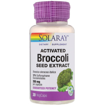 Solaray, Activated Broccoli Seed Extract, 350 mg, 30 VegCaps