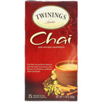 Twinings, Chai Tea, 25 Tea Bags, 1.76 oz (50 g) - The Supplement Shop