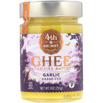 4th & Heart, Ghee Clarified Butter, Grass-Fed, Garlic, 9 oz (255 g) - The Supplement Shop