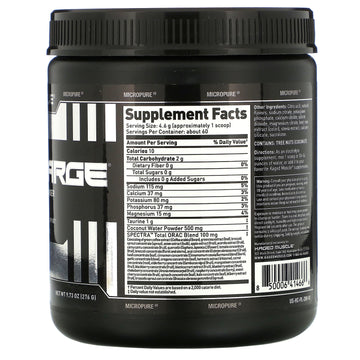 Kaged Muscle, Hydra-Charge, Premium Electrolyte Powder, Pink Lemonade, 9.73 oz (276 g)