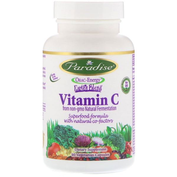 Paradise Herbs, Vitamin C, 90 Vegetarian Capsules - The Supplement Shop
