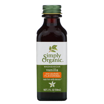 Simply Organic, Madagascar Vanilla, Non-Alcoholic Flavoring, Farm Grown , 2 fl oz (59 ml)