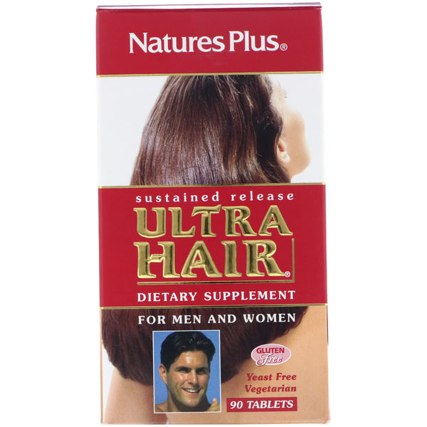 Nature's Plus, Ultra Hair, For Men and Women, 90 Tablets - The Supplement Shop