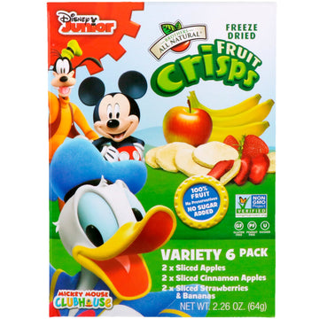 Brothers-All-Natural, Fruit-Crisps, Disney Junior, Variety Pack, 6 Pack, 2.26 oz (64 g)