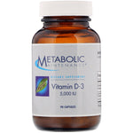 Metabolic Maintenance, Vitamin D-3, 5,000 IU, 90 Capsules - The Supplement Shop