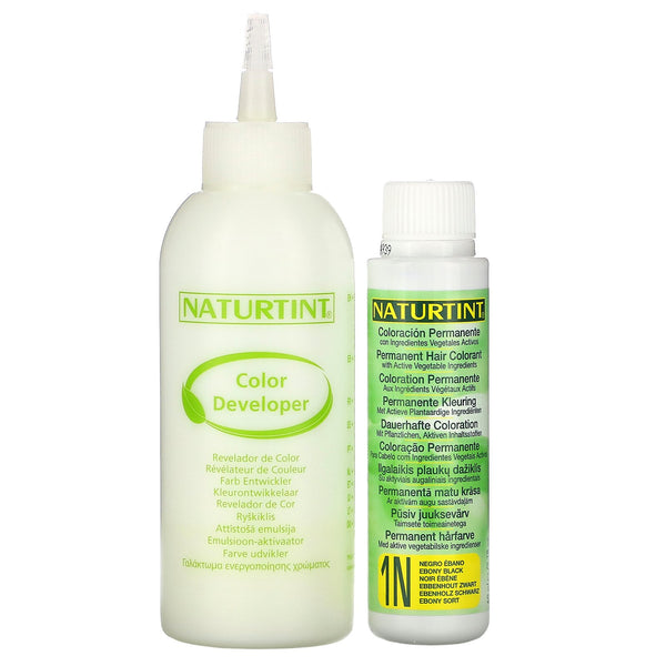 Naturtint, Permanent Hair Color, 1N Ebony Black, 5.6 fl oz (165 ml) - The Supplement Shop