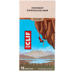 Clif Bar, Energy Bar, Coconut Chocolate Chip, 12 Bars, 2.40 oz (68 g) Each - The Supplement Shop