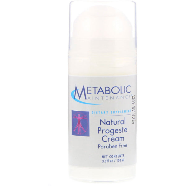 Metabolic Maintenance, Natural Progeste Cream, 3.5 fl oz (100 ml) - The Supplement Shop