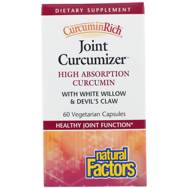 Natural Factors, CurcuminRich, Joint Curcumizer, 60 Vegetarian Capsules - The Supplement Shop