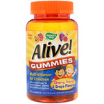 Nature's Way, Alive! Gummies, Multi-Vitamin for Children, Cherry, Orange & Grape Flavored, 90 Gummies - The Supplement Shop