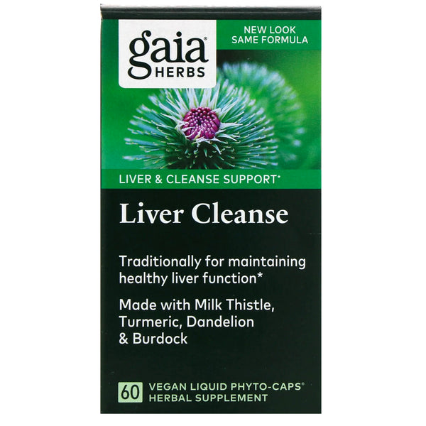 Gaia Herbs, Liver Cleanse, 60 Vegan Liquid Phyto-Caps - The Supplement Shop