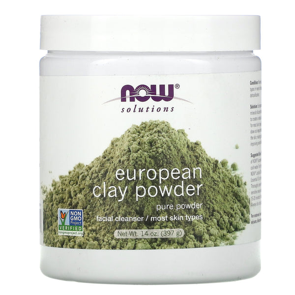 Now Foods, Solutions, European Clay Powder, 14 oz (397 g) - The Supplement Shop