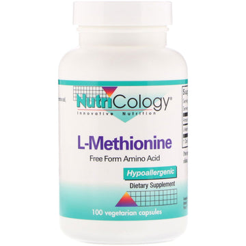 Nutricology, L-Methionine, 100 Vegetarian Capsules