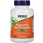Now Foods, Pygeum & Saw Palmetto, 120 Softgels - The Supplement Shop