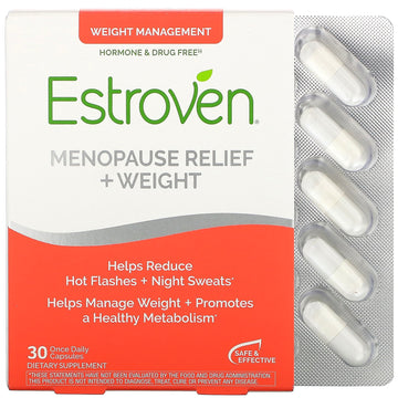 Estroven, Menopause Relief + Weight, 30 Once Daily  Capsules