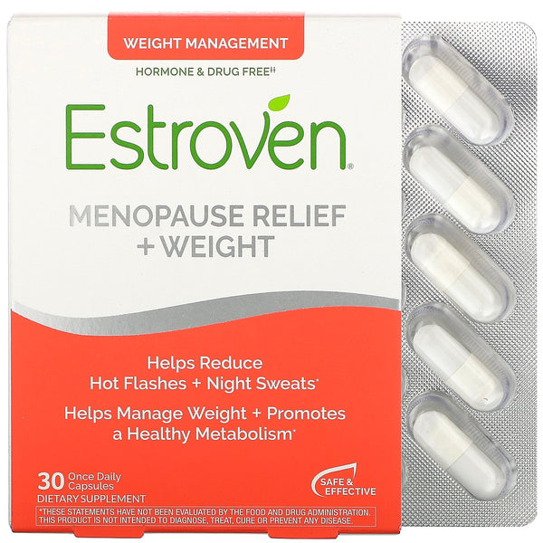 Estroven, Menopause Relief + Weight, 30 Once Daily Capsules - The Supplement Shop