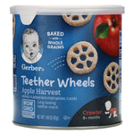 Gerber, Teether Wheels, 8+Months, Apple Harvest, 1.48 oz (42 g) - The Supplement Shop