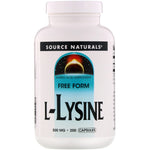 Source Naturals, L-Lysine, 500 mg, 200 Capsules - The Supplement Shop
