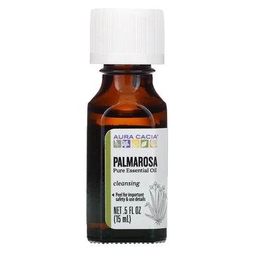 Aura Cacia, Pure Essential Oil, Palmarosa, .5 fl oz (15 ml)