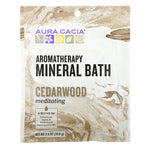 Aura Cacia, Aromatherapy Mineral Bath, Meditating Cedarwood, 2.5 oz (70.9 g) - The Supplement Shop