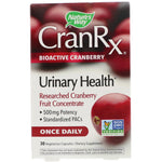 Nature's Way, CranRx, Urinary Health, Bioactive Cranberry, 500 mg, 30 Vegetarian Capsules - The Supplement Shop