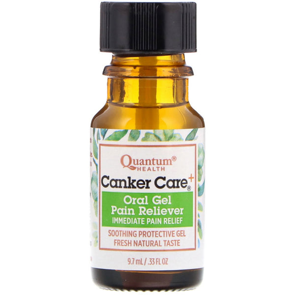 Quantum Health, Canker Care+, Oral Gel Pain Reliever, .33 fl oz (9.7 ml) - The Supplement Shop