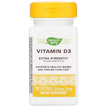 Nature's Way, Vitamin D3, 50 mcg, 240 Softgels