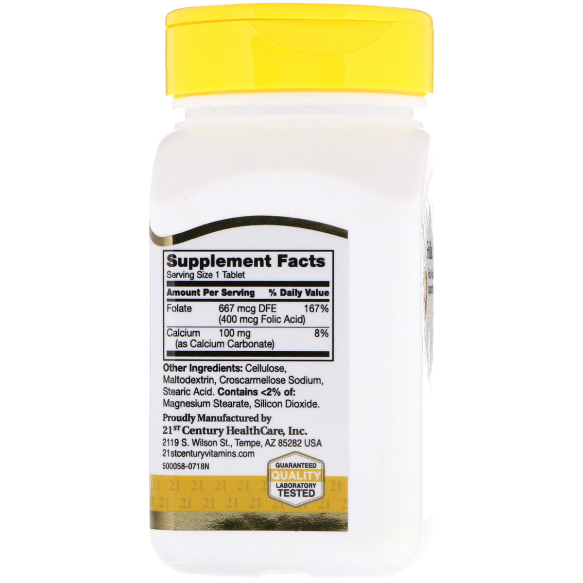 21st Century, Folic Acid, 400 mcg, 250 Easy to Swallow Tablets | The ...