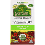 Nature's Plus, Source of Life Garden, Certified Organic Vitamin B12, 60 Vegan Capsules - The Supplement Shop
