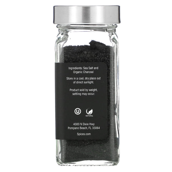 The Spice Lab, Hawaiian Black Lava Sea Salt, Fine Grain, 4.3 oz (121 g) - The Supplement Shop