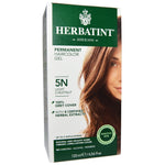 Herbatint, Permanent Haircolor Gel, 5N, Light Chestnut, 4.56 fl oz (135 ml) - The Supplement Shop