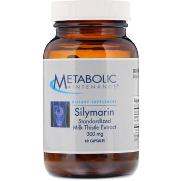 Metabolic Maintenance, Silymarin, Standardized Milk Thistle Extract, 300 mg, 60 Capsules