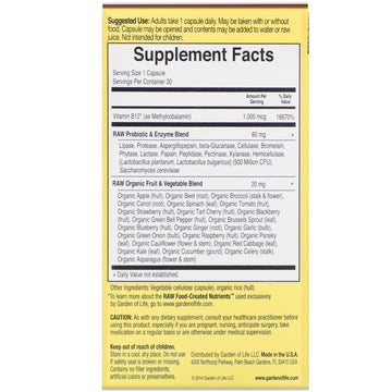 Garden of Life, Vitamin Code®, RAW B-12™, 30 Vegan Capsules