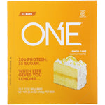 One Brands, One Bar, Lemon Cake, 12 Bars, 2.12 oz (60 g) Each - The Supplement Shop