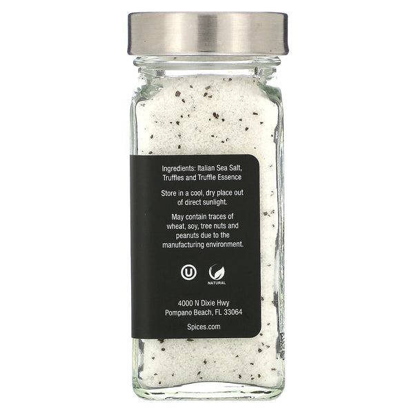 The Spice Lab, Italian Black Truffle Sea Salt, 4 oz (113 g) - The Supplement Shop