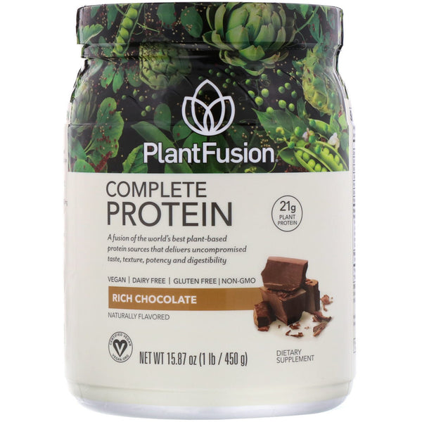 PlantFusion, Complete Protein, Rich Chocolate, 1 lb (450 g) - The Supplement Shop