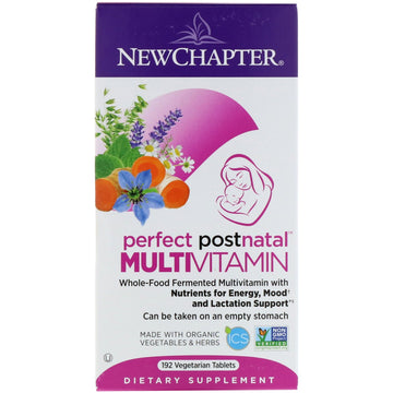 New Chapter, Perfect Postnatal Multivitamin, 192 Vegetarian Tablets