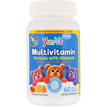 YumV's, Multivitamin Formula with Minerals, Delicious Fruit Flavor, 60 Jelly Bears