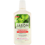 Jason Natural, Powersmile, Brightening Mouthwash, Peppermint, 16 fl oz (473 ml) - The Supplement Shop