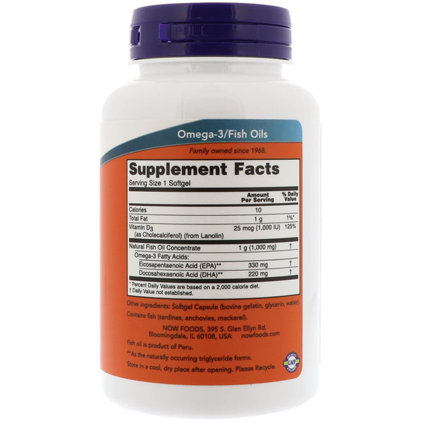 Now Foods, Tri-3D Omega, 330 EPA/220 DHA, 90 Softgels - The Supplement Shop