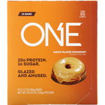 One Brands, One Bar, Maple Glazed Doughnut, 12 Bars, 2.12 oz (60 g) Each - The Supplement Shop
