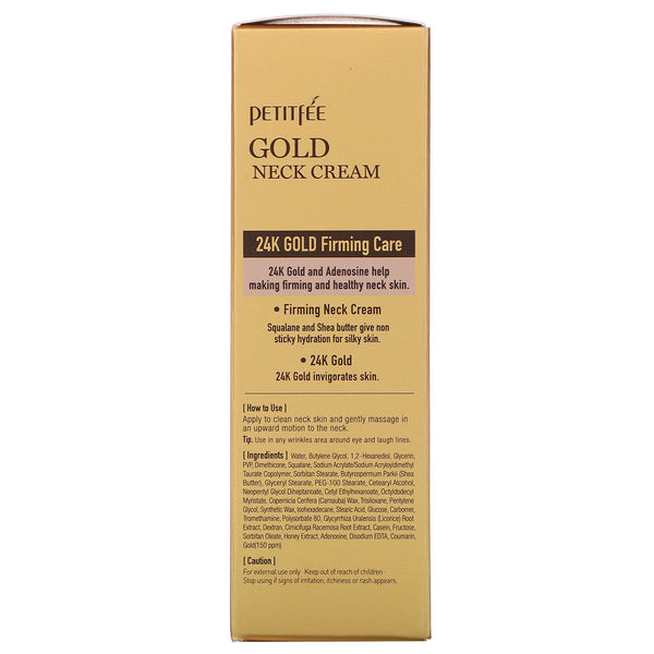 Petitfee, Gold Neck Cream, 50 g - The Supplement Shop